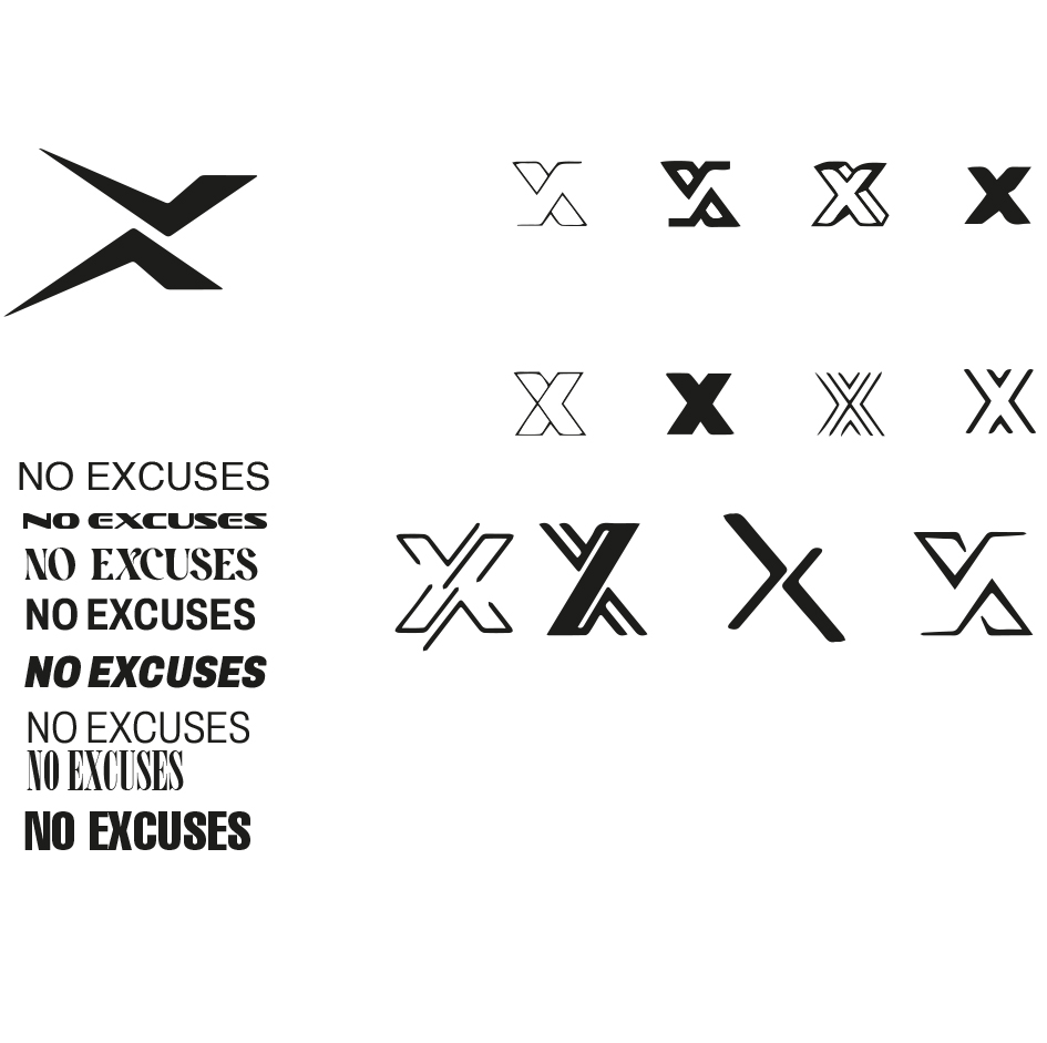Eksploracja logo NO EXCUSES